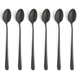 Amefa 1410ATTR06AV6 Löffel Long-Drink-Löffel Edelstahl Schwarz satiniert | 19, 8 cm | Kaffeelöffel lang | Langer Löffel für Chai Latte