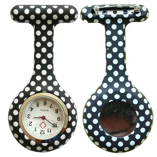 Nurse Watch Schwesternuhr Silikon  Krankenschwesternuhr Pulsuhr Kitteluhr Pflege Muster #16