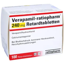 VERAPAMIL-ratiopharm 240 mg Retardtabletten 100 St