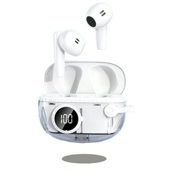 Diida Kopfhörer,In-Ear-Bluetooth-Kopfhörer mit Geräuschunterdrückung,Smart Funk-Kopfhörer weiß