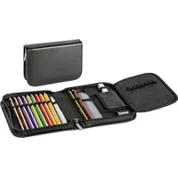 Brunnen Schüler-Etui Leder schwarz 1Klappe | Gr.: onesize