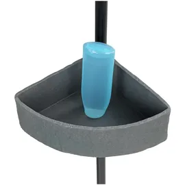 Wenko Teleskop-Eckregal Villata schwarz 28,0 x 20,5 x 78,0-275,0 cm