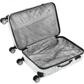 monzana Trolley 4-Rollen 75 cm / 98 l gemustert
