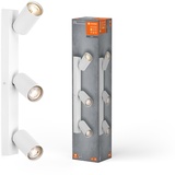 LEDVANCE LED SPOT OCTAGON 3 x 3,4W, GU10, weiß, 2.700K Farbtemperatur, warmweiße Lichtfarbe, zeitloses Design, austauschbare LED-Lampe, ideal für Innenräume, CRI 90, verstellbare Köpfe