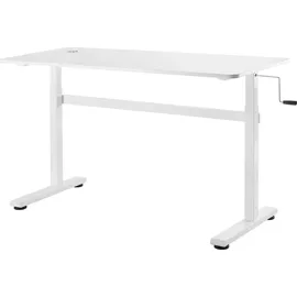 ergoofficeeu Sitz-Steh-Schreibtisch ER-401 Weiß