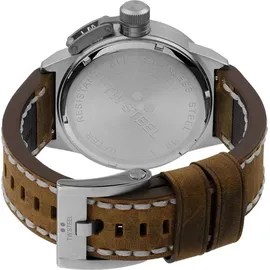TW STEEL TW-Steel CS102 Canteen Herrenuhr 45mm 10ATM - Silber/Blau/Braun