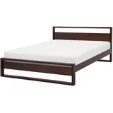 Beliani Giulia 160 x 200 cm Dunkelbraun