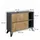 Vicco Waschbeckenunterschrank Leano Anthrazit/Bergeiche 80 x 62 cm mit 2 Schubladen