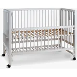 tiSsi tiSsi® XXL Beistellbett HAJO Buche Weiss 120x60 cm