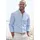 John Devin Langarmhemd Regular Fit Blau L