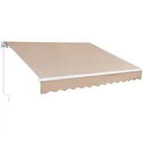 Vevor Einziehbare Markise 304,8 x 243,84 cm beige/braun