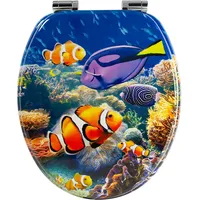 Sanfino WC Sitz Nemo Toilettendeckel mit Absenkautomatik aus Holz