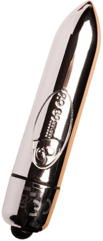 ROCKS-OFF - RO-80 CHROM VIBRIERENDES BULLET SILBER