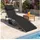 Outsunny Sonnenliege 188 x 57 x 30 cm Schwarz