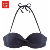 S.Oliver Bandeau-Bikini-Top »Spain«, in unifarben mit Wickeloptik s.Oliver marine