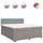 vidaXL Boxspringbett 180 x 200 cm Taupe