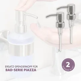 bremermann Seifenspender Piazza Edelstahl Silber