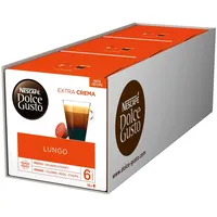 Dolce Gusto Lungo | 48 Kaffeekapseln | 100 Arabica Bohnen | Feine Crema und k...