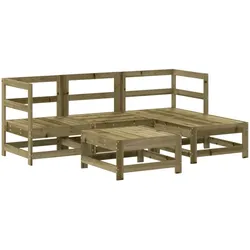 vidaXL 5-tlg. Garten-Lounge-Set Kiefernholz Imprägniert