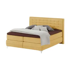 Musterring Boxspringbett Standardversion Dubai ¦ gelb ¦ Maße (cm): B: 197 H: 124