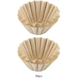 50 Einweg-kaffeefilter Aus Holzfasern, Größe S, Für Kaffeemaschinen
