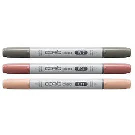 Copic COPIC® Ciao Warm Palette Layoutmarker-Set farbsortiert 1,0 + 6,0 mm, 3 St.
