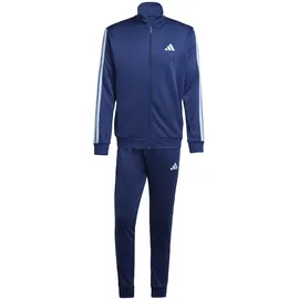 adidas Herren Sportanzug Sportswear Basic 3-Streifen French Terry Trainingsanzug - dark Blue S