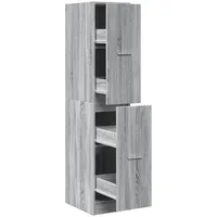 vidaXL Apothekerschrank Grau Sonoma 30 x 41 x 144,5 cm Grau