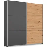 Rauch Schwebetürenschrank Acton 175 x 210 x 59 cm Grau