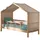 Vipack Hausbett 90 x 200 cm Buche massiv natur
