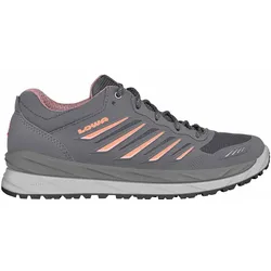 Lowa Alltag-Travelschuhe Axos Low GTX (All-Terrain, wasserdicht) dunkelgrau/melone Damen