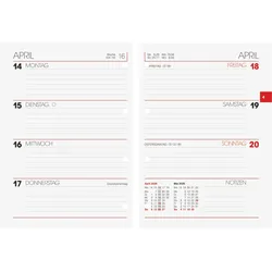Brunnen Kalendereinlage 731 für Ringbuch-Kalender 10x14cm 1 Woche/2 Seiten 2026