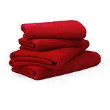 Möve for Frottana Handtuchset, rot Textil, 67x140 cm, unisex, Oeko-Tex® Standard 100, Badtextilien, Handtuch-Sets,