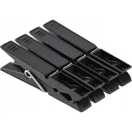 Kadax Wäscheklammern "Alebo", Windfeste, robusten Klammern, 20 Stück, Schwarz - Schwarz