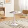 Homcom Runder Esstisch Ø 80 cm weiß