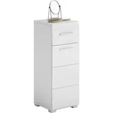 xonox.home Standschrank Linus Hochglanz Weiß 30 cm eintürig