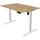 Kerkmann Move 1 elektrisch höhenverstellbarer Schreibtisch eiche rechteckig, T-Fuß-Gestell weiß 120,0 x 80,0 cm