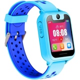 Smartwatch für Kinder, Wasserdicht, Sicher, Smartwatch mit GPS-Tracker, Anrufe, SOS-Kamera für Kinder, Studenten im Alter von 3–12 Jahren (blau) - Blau