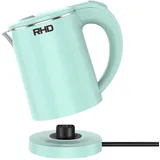 RHD Reise-Wasserkocher Klein 0,5L, 600W Schnell Kochen, 304 Edelstahl, Grün