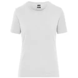 Damen Bio Workwear T-Shirt Stretch JN1801, weiß, Größe 3XL - weiss - 3XL