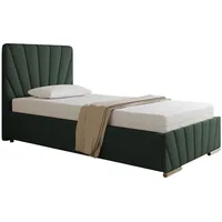 Panda möbel Polsterbett Grün, Holz, Mode, 100x206 cm, Oeko-Tex®