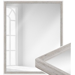 WANDStyle Wandspiegel H790, Weiß, aus Massivholz im Vintage Stil weiß 103 cm x 53 cm