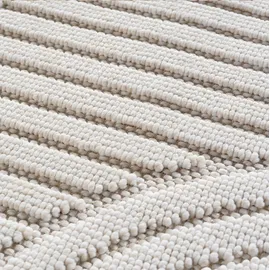 Ayyildiz Flachgewebeteppich Helix 2201 Creme Ø 120 cm