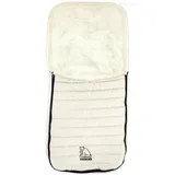 Heitmann-Felle Heitmann Felle Fußsack Eisbärchen - Steppfußsack, für die Übergangszeit, ideal für Kinderwagen & Buggy, waschbar weiß