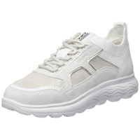 Geox Damen D SPHERICA C Sneaker, Off White/White, 42 EU