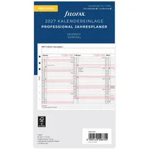 Filofax Kalender Personal Prof.Jahresplaner (deutsch)2027