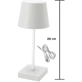 Cepewa Nachttischlampe Weiß