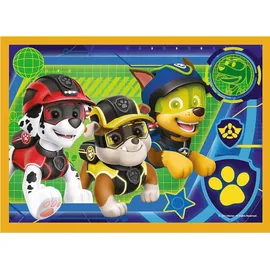 Trefl PAW Patrol, 4 in 1 Puzzle (Kinderpuzzle)