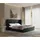 ks home concept Polsterbett 160 x 200 cm H4 Schwarz