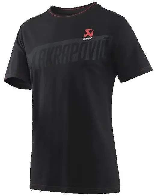 Akrapovic Corpo Kurzarm-t-shirt - Black / Red - S